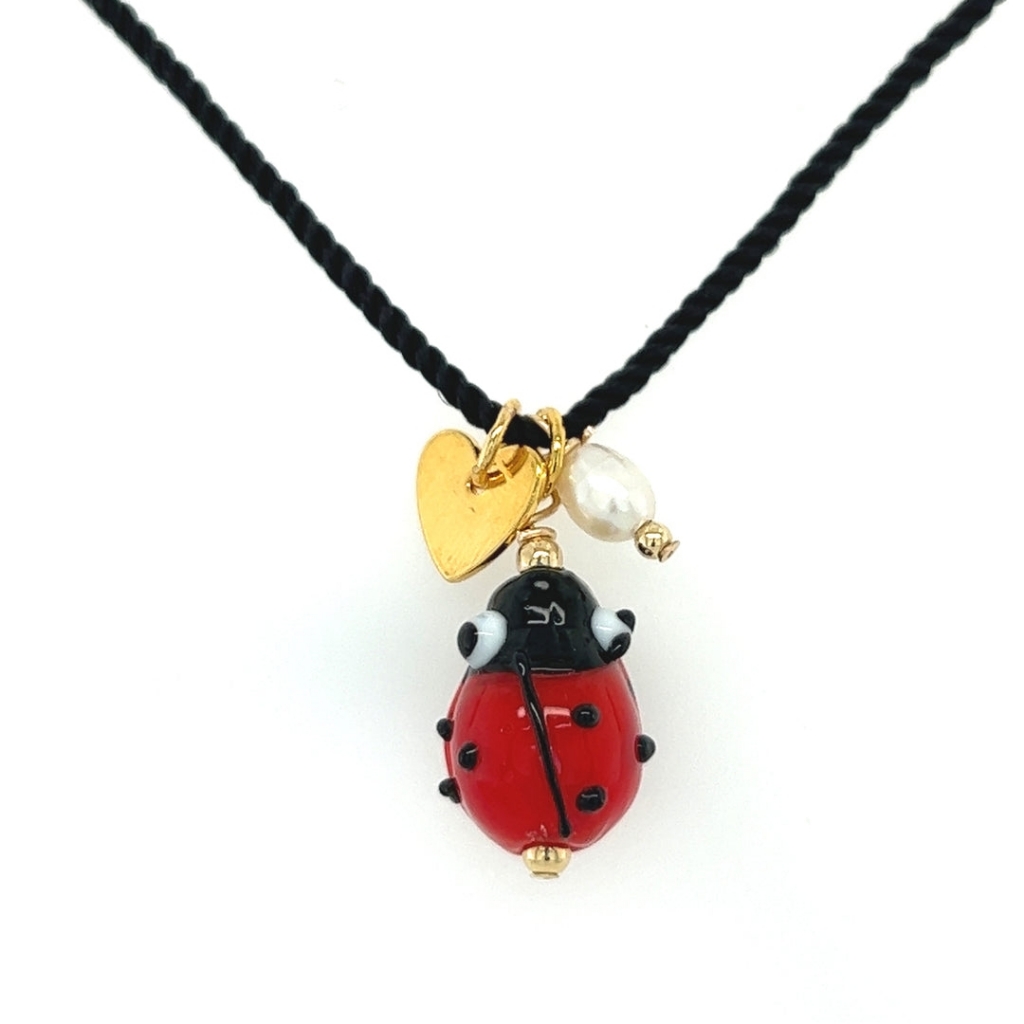 Adjustable Ladybug Necklace